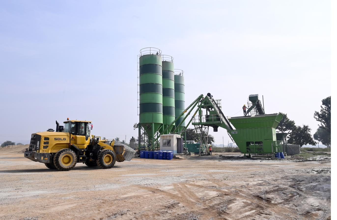 Loader at the RMC batching plant